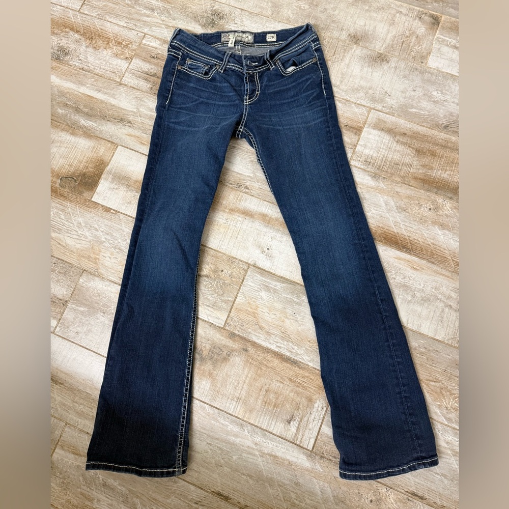 BKE Women's Boot Cut Blue Jeans